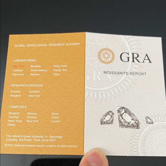 💎1.0Ctw Moissanite 3 Prongs Stud Earrings with GRA Certificate - Picture 9 of 10